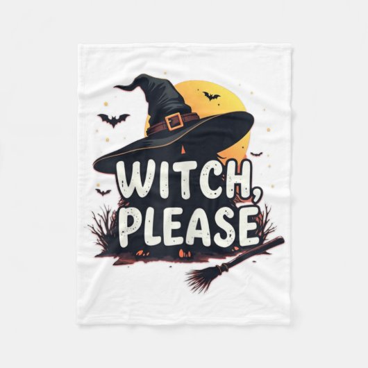 Witch Please  フリースブランケット (正面)
