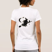 Witch Please | 面白いハロウィンの名言 Tシャツ (裏面)