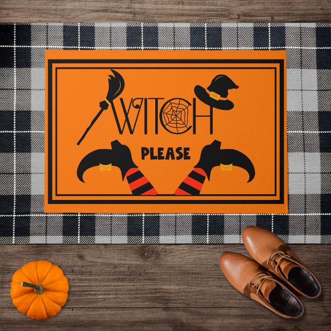 Witch Please - Funny Halloween  ドアマット (クリエイターアップロード済み)