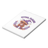 Witch Please Highland Cow Halloween ノートパッド (回転)