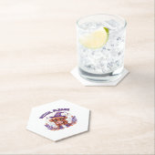 Witch Please Highland Cow Halloween ペーパーコースター (インサイチュ)