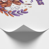 Witch Please Highland Cow Halloween ラッピングペーパー (角)