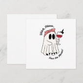 Witch Please Pass the Merlot Funny Halloween Wine シーズンカード (正面/裏面)