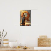 Witch Queen – Halloween Alphabet Wall Art Poster ポスター (キッチン)