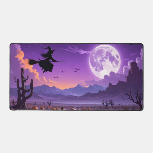 Witch Ride Under the Blood Moon Desk Mat デスクマット (正面)