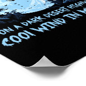 Witch Riding Brooms On A Dark Desert Highways ポスター (角)