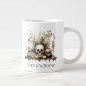 Witch’s Brew Mug – Autumn Skull and Candles Design ジャンボコーヒーマグカップ (右)