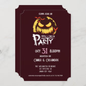 Witch’s Fur-miliar Halloween Party 招待状 (正面/裏面)