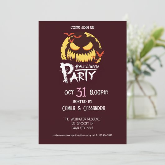 Witch’s Fur-miliar Halloween Party 招待状 (スタンド正面)