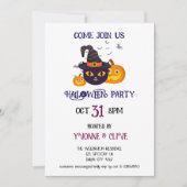Witch’s Fur-miliar Halloween Party 招待状 (正面)