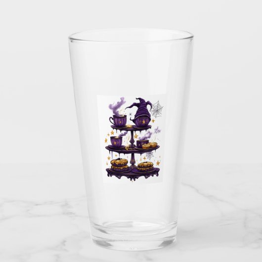  Witch�s Library Cat タンブラーグラス (正面)