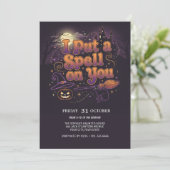 Witch’s Spell Halloween Party Invitation 招待状 (スタンド正面)