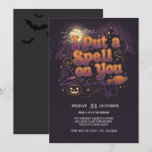 Witch’s Spell Halloween Party Invitation 招待状 (正面/裏面)