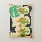 Witch Spa Day Funny Humor  アクセントクッション (正面(垂直))