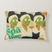 Witch Spa Day Funny Humor  アクセントクッション (裏面)