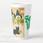 Witch Spa Day Funny Humor  カフェラテマグ (正面)