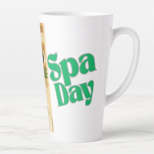 Witch Spa Day Funny Humor カフェラテマグ (右)