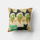 Witch Spa Day Funny Humor クッション (裏面)
