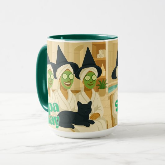 Witch Spa Day Funny Humor マグカップ (正面左)