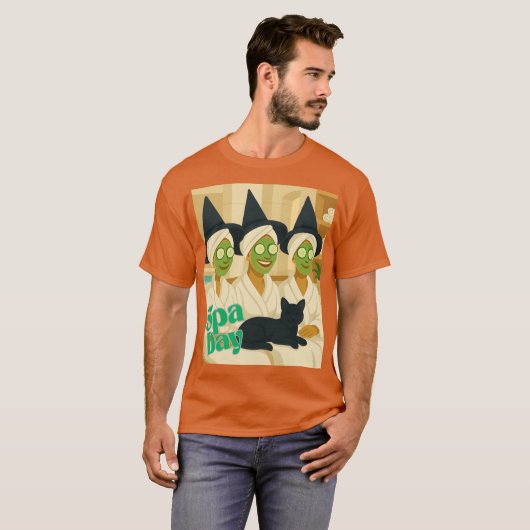 Witch Spa Day Funny Humor  Tシャツ (正面フル)
