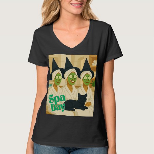 Witch Spa Day Funny Humor  Tシャツ (正面)