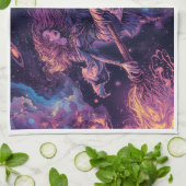 Witch tea towel キッチンタオル (折り畳み)