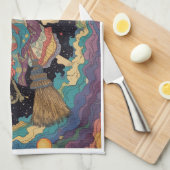 Witch tea towel キッチンタオル (四つ折り)