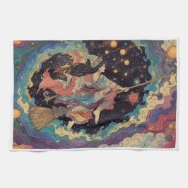 Witch tea towel キッチンタオル