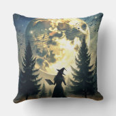 Witch Under Full Moon Enchanted Night クッション (裏面)