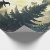 Witch Under Full Moon Enchanted Night ラッピングペーパー (角)