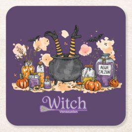 “Witch Venezolana” – Humor y Magia set スクエアペーパーコースター