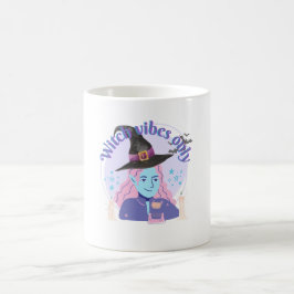  Witch Vibes Only Aesthetic Halloween Mug コーヒーマグカップ