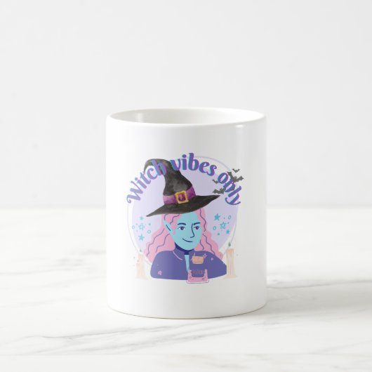  Witch Vibes Only Aesthetic Halloween Mug コーヒーマグカップ (中央)