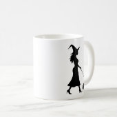 Witch Walking Frenchie コーヒーマグカップ (正面右)