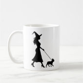 Witch Walking Frenchie コーヒーマグカップ (左)