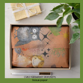 Witch Way? Cute Monsters Halloween Tissue Paper  薄葉紙