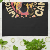 Witch Way to the Candy Halloween T-shirt キッチンタオル (折り畳み)
