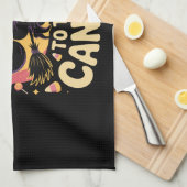 Witch Way to the Candy Halloween T-shirt キッチンタオル (四つ折り)