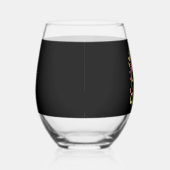 Witch Way to the Candy Halloween T-shirt ステムなしワイングラス (右)