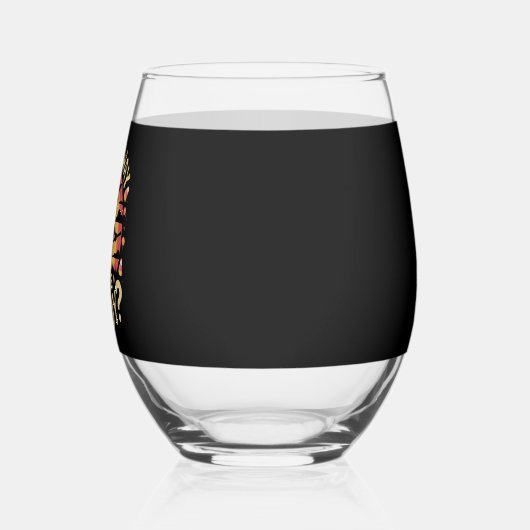 Witch Way to the Candy Halloween T-shirt ステムなしワイングラス (左)