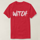 Witch Word Wiccan Religion Spellcaster Tシャツ (デザイン正面)