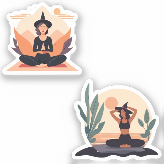 witch yoga シール (正面)