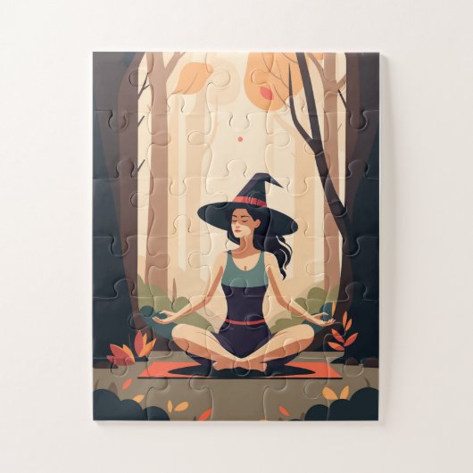 witch yoga puzzle ジグソーパズル (縦)