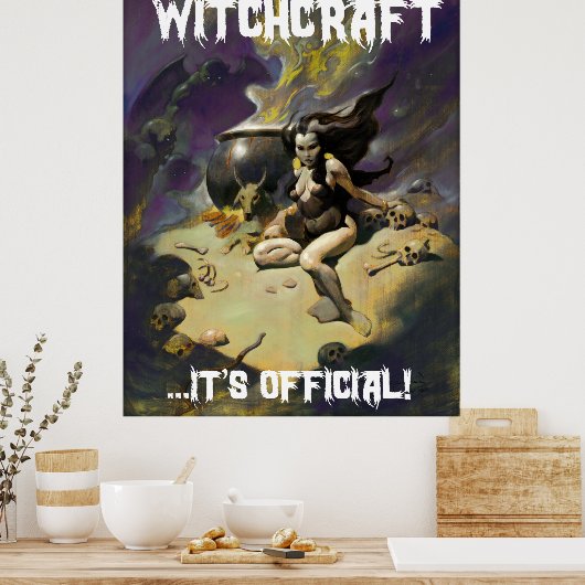 WITCHCRAFT公式だ！Art by Mike Hoffman ポスター (キッチン)