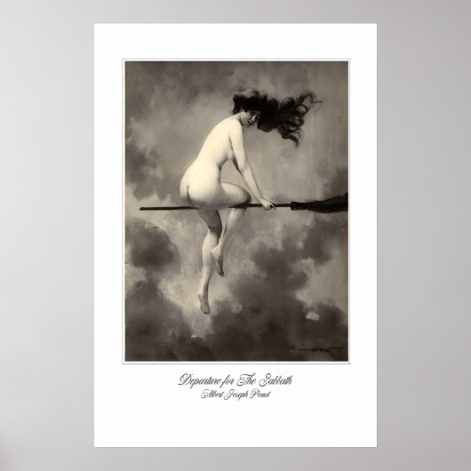 Witchcraft Art Print Departure for Sabbath by ポスター (正面)