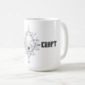 Witchcraft Bull Skull Halloween コーヒーマグカップ (正面右)