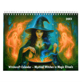 Witchcraft Calendar – Mystical Witches in Mag カレンダー