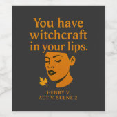 Witchcraft on your lips ワインラベル (シングルラベル)