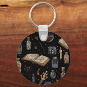 Witchcraft Potion Pattern – Halloween Magic キーホルダー (裏面)