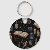 Witchcraft Potion Pattern – Halloween Magic キーホルダー (裏面)